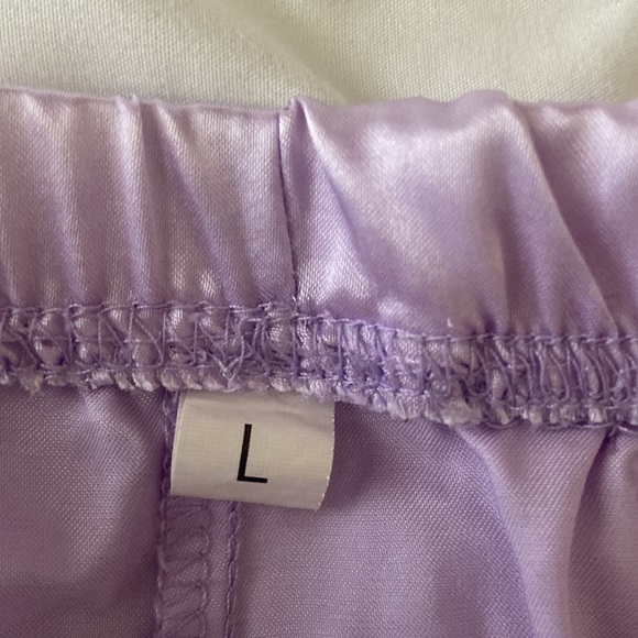 A large purple two piece pajama set. - Picture 7 of 7